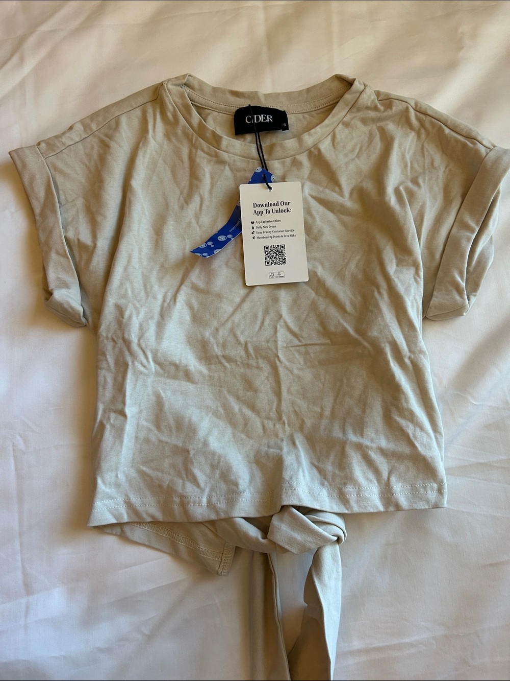 Cider Kids Tie-in back Short Sleeve Tee